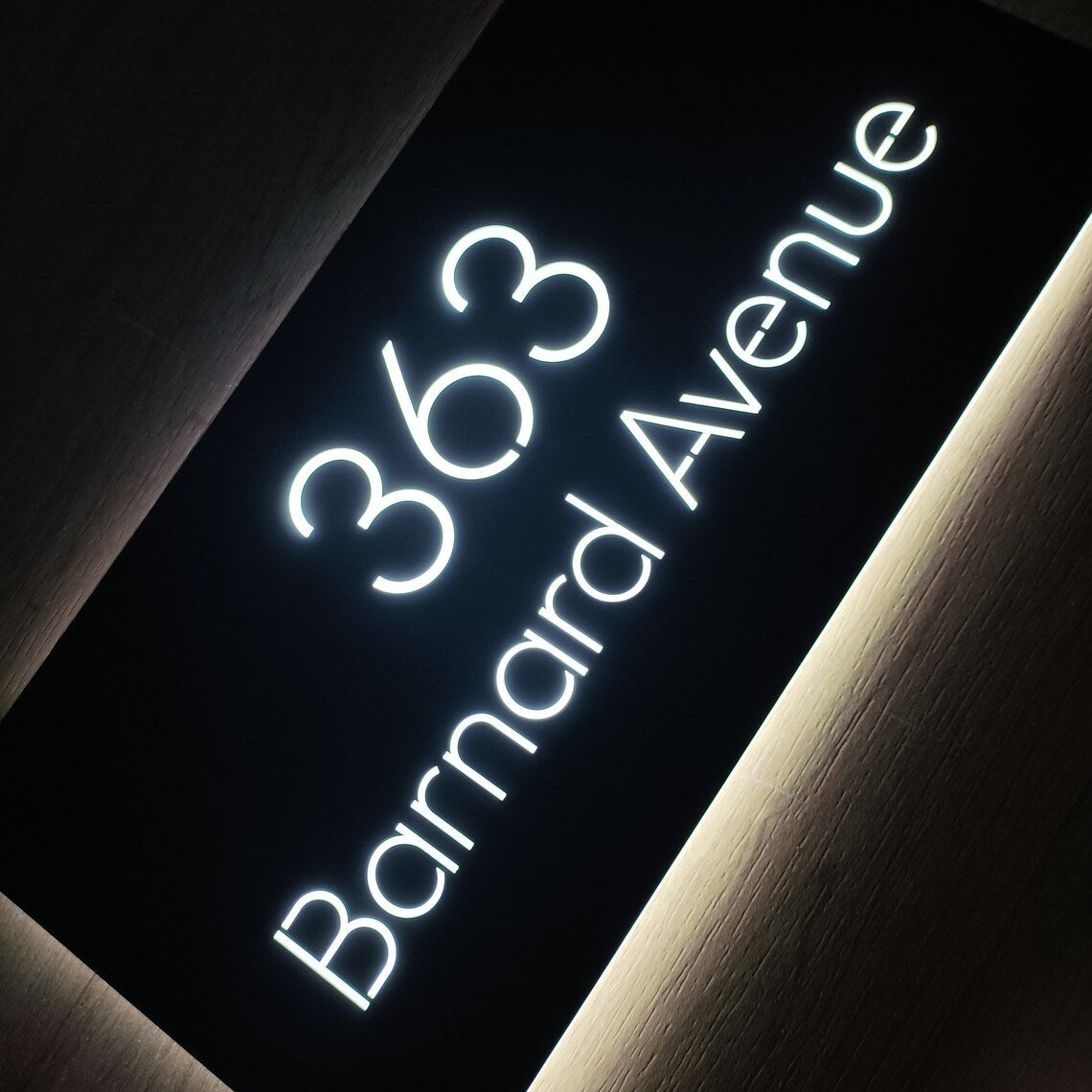LED House Sign Address Plaque House Numbers Plate Door Number Neon Signs Led Lighting Plaque