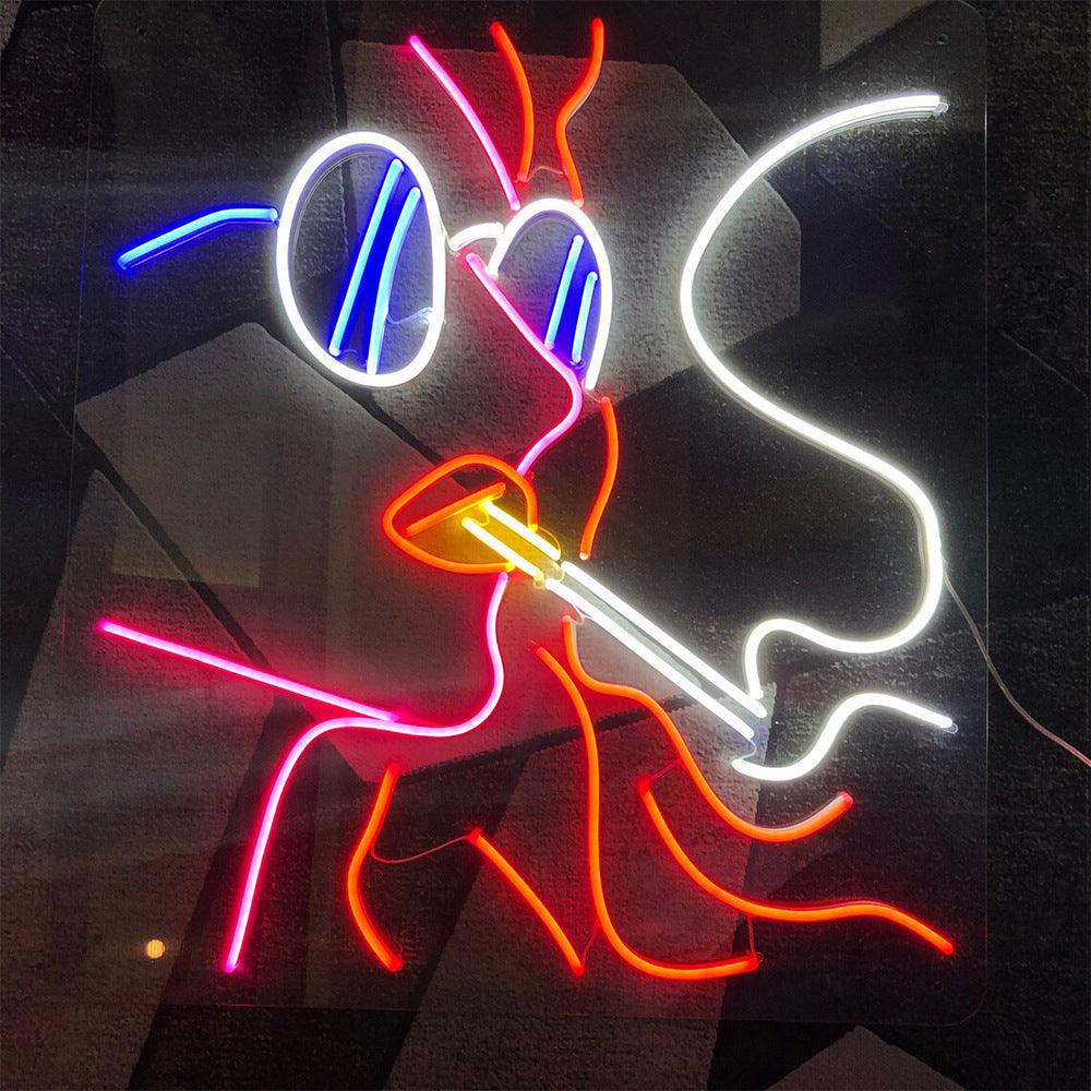 Smoking Lady Neon Sign Led Neon Lighting Room Art Decoration