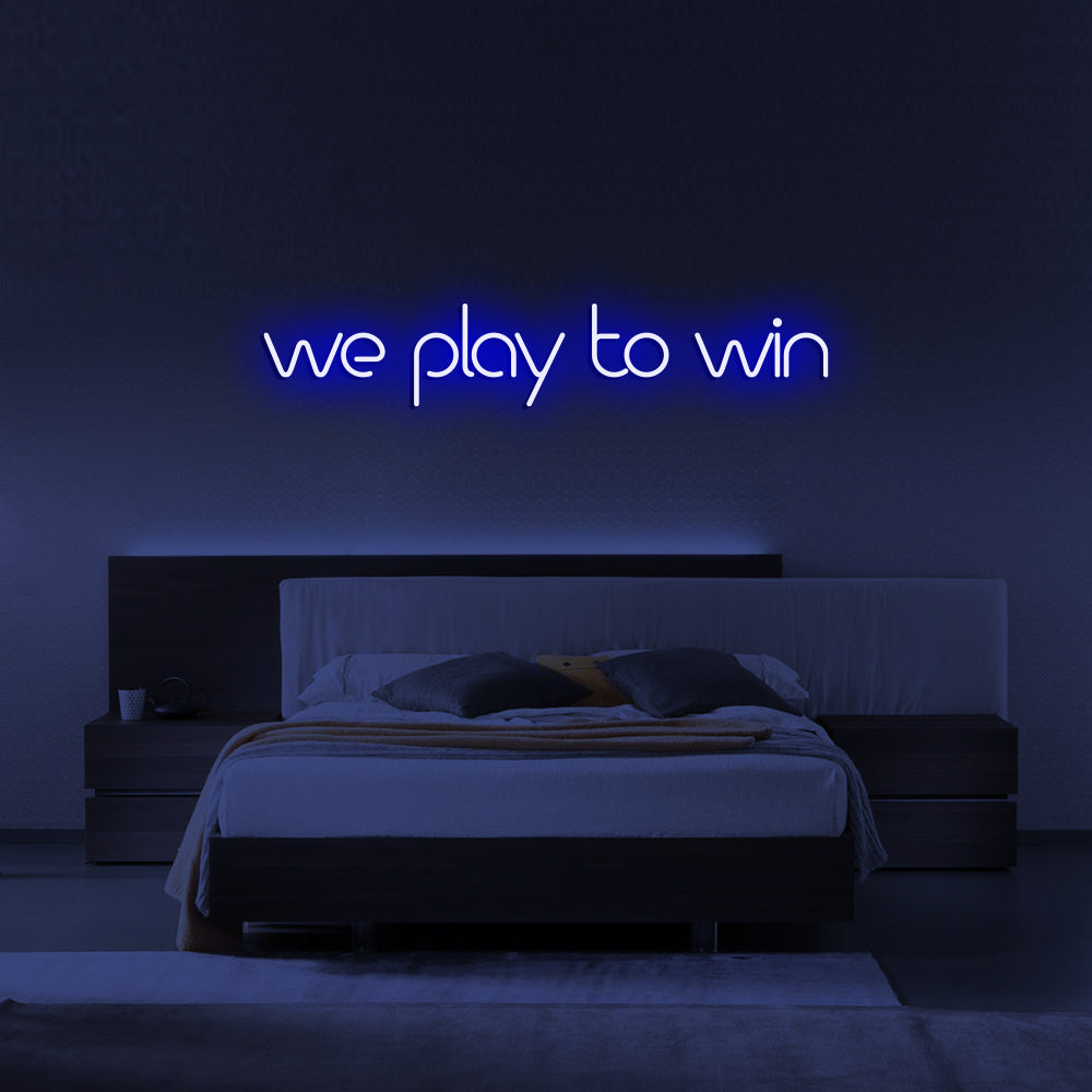 WE PLAY TO WIN Neon Signs Led Neon Lighting