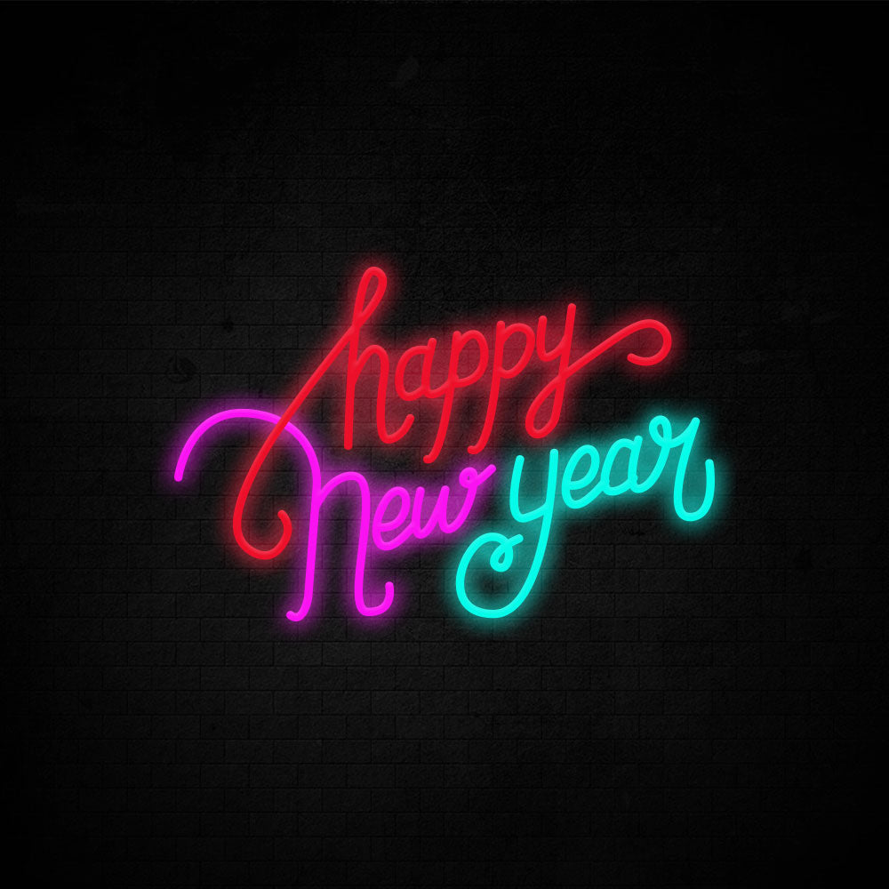 Happy New Year Neon Signs Led Neon Light Party Decoration