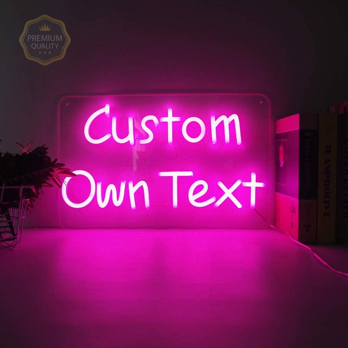 Personalized Neon Sign Two Lines Text Led Neon Lighting