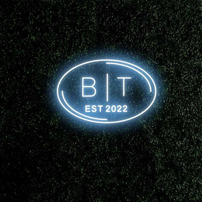 Oval Neon Sign A+B A&B Name Neon Sign Wedding Led Neon Light Bridal Shower Party