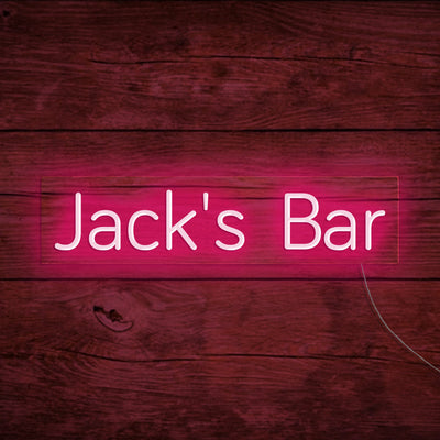 Jack's Bar Neon Signs Led Neon Ligh Custom Home Bar Lighting Sign