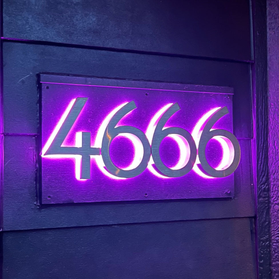 House Numbers Address Number Neon Signs Led Neon Lighting Plaque