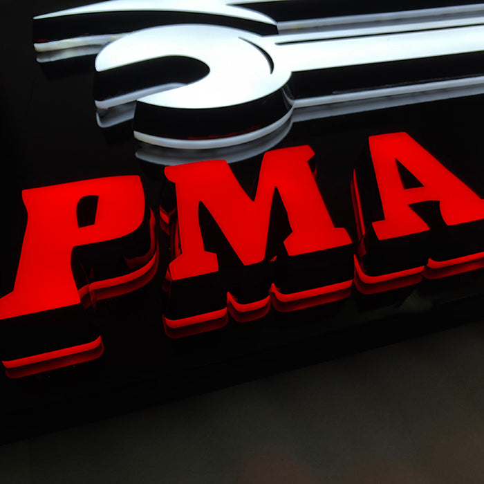 Halo Lit Channel Letters Custom Signage for Businesses Illuminated LED ...