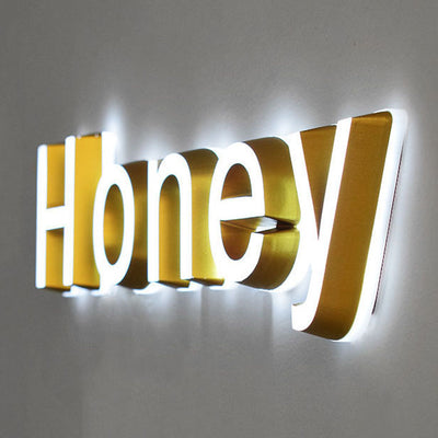 LED Channel Letters Sign Acrylic 3D Backlit Front-Lit Store Logo Signs
