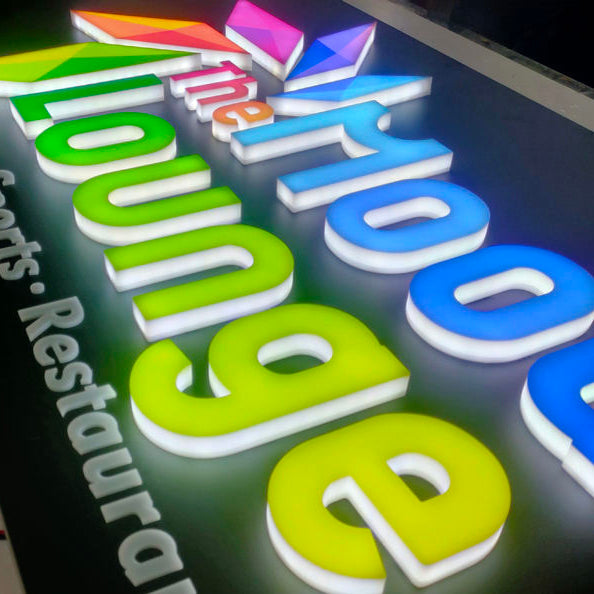 Illuminated LED Channel Letters Sign Acrylic 3D Business Logo Signs