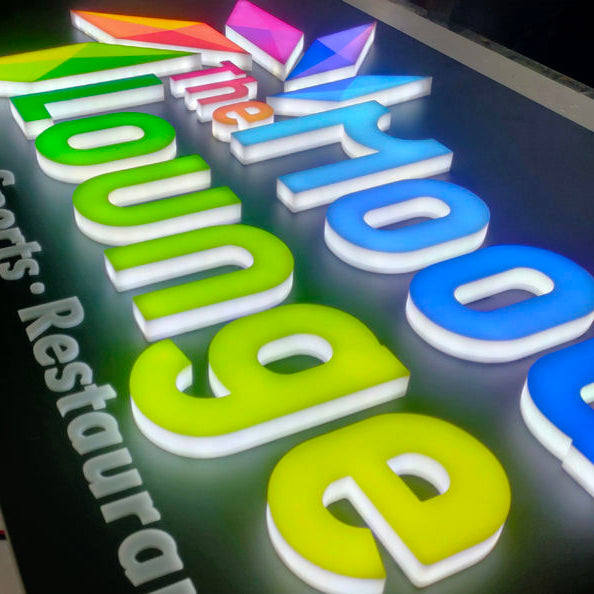 Illuminated LED Channel Letters Sign Acrylic 3D Business Logo Signs ...