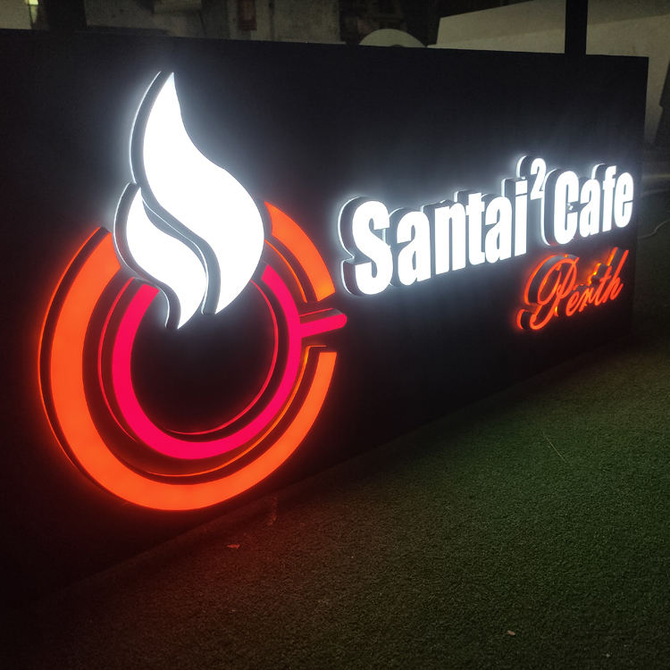 Acrylic Channel Letters Signs Business Advertising Signage Illuminated LED 3D logo Signs Outdoor Indoor