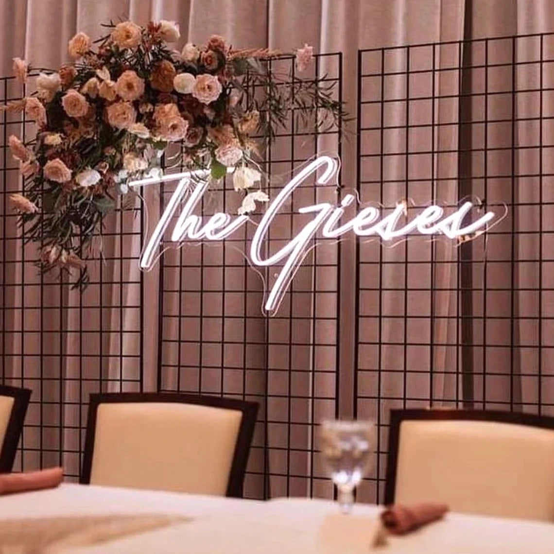 Reception Neom Sign Custom Wedding Neon Sign Last Name Neon Sign for Reception ...
