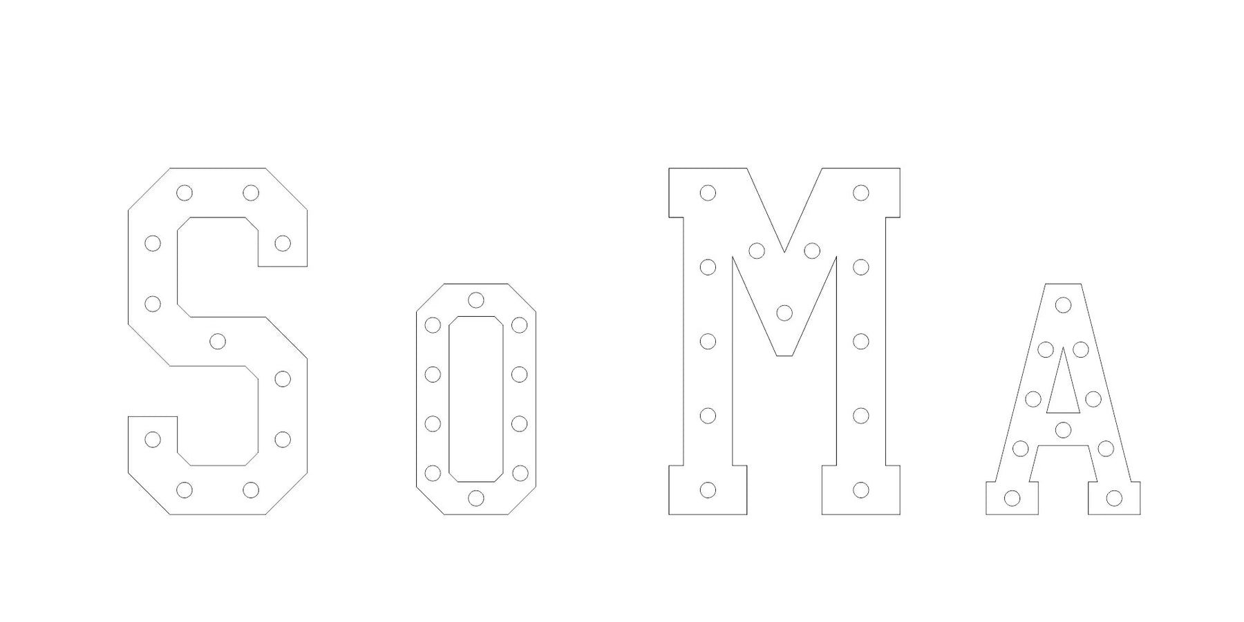 SOMA marquee letters – NeonSignKingdom