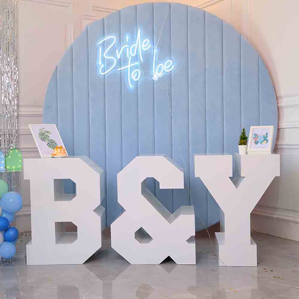 Giant 3D Metal Table Letters Event Party Display Decoration