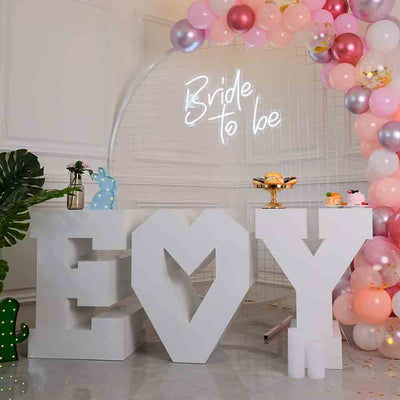 Large 3D Metal Letter Table Wedding Bridal Event Party Display Decoration