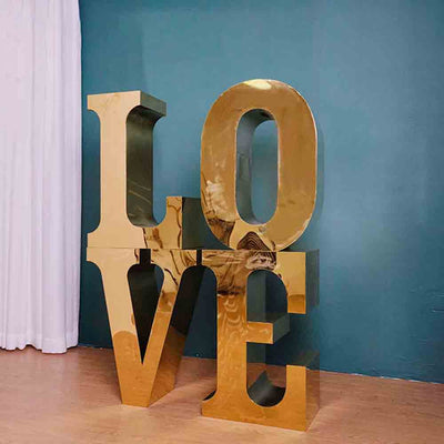 Large 3D Metal Letter Table Wedding Bridal Event Party Display Decoration