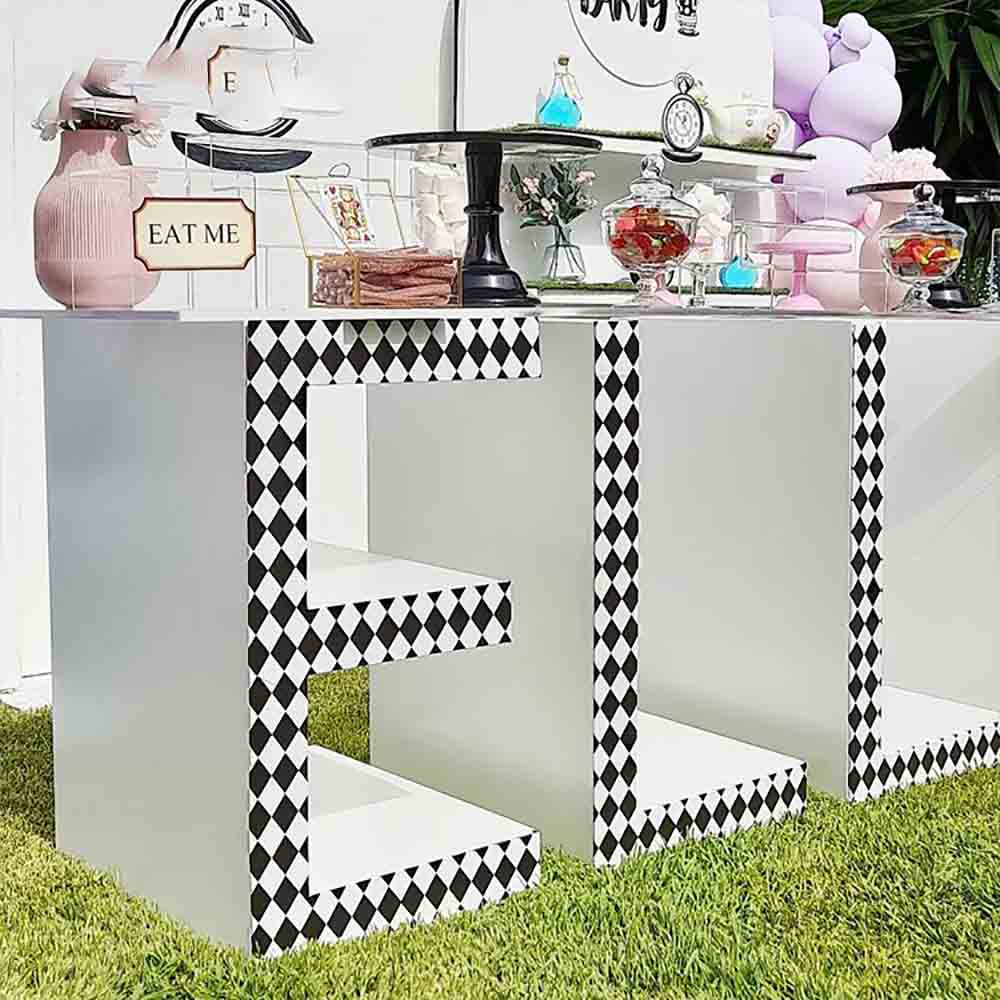 Giant 3D Metal Table Letters Event Party Display Decoration