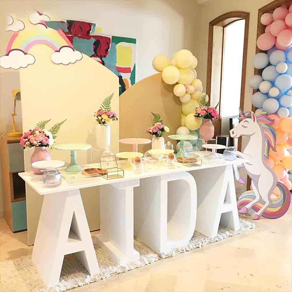 Giant 3D Metal Table Letters Event Party Display Decoration