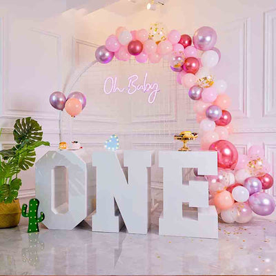 Large 3D Metal Table Letters Baby Shower Birthday Party Display Decoration