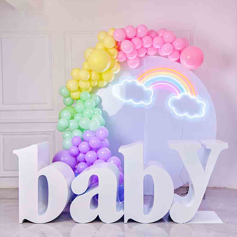 Large 3D Metal Table Letters Baby Shower Birthday Party Display Decoration