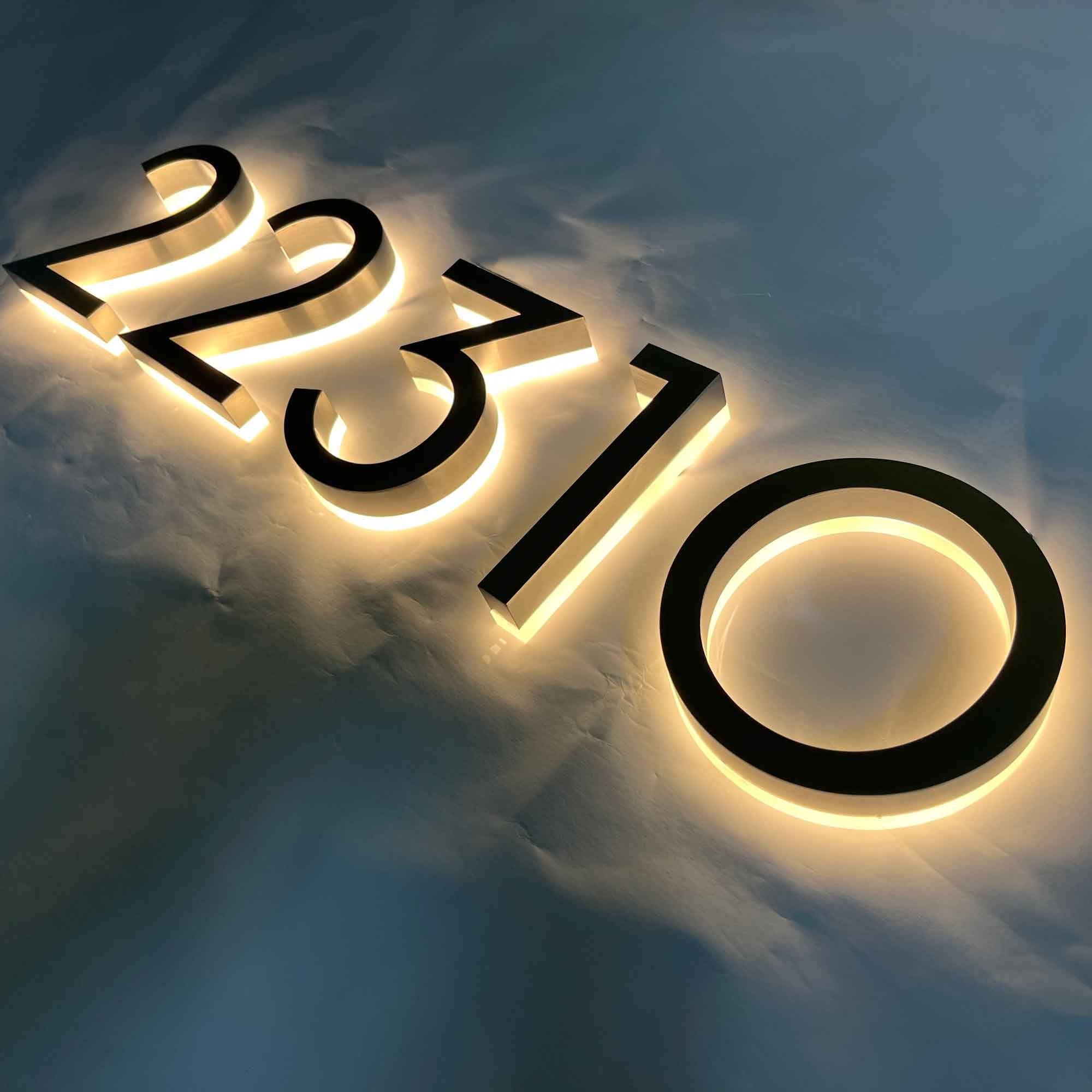 House Numbers Address Number Neon Signs Led Neon Lighting Plaque ...