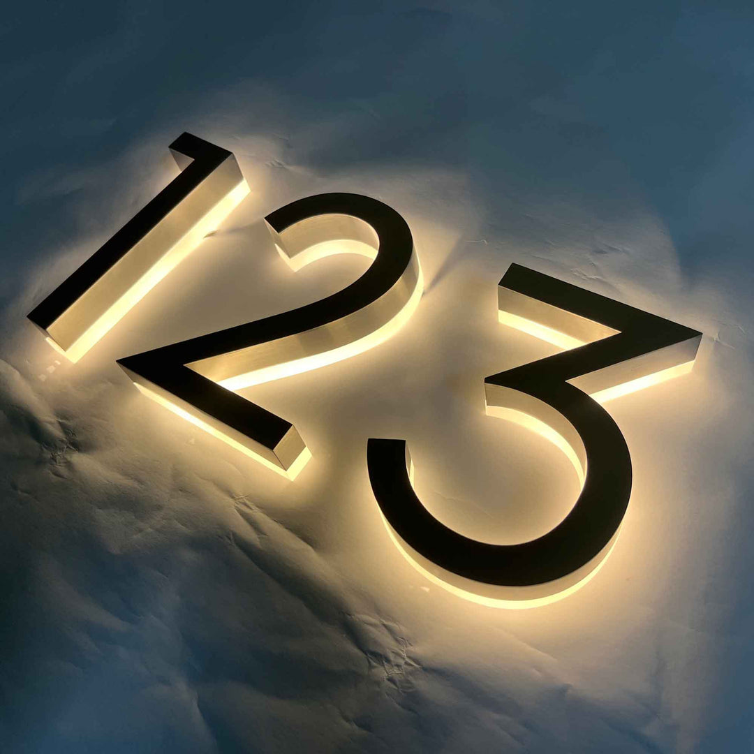 Lighted House Numbers And Letters