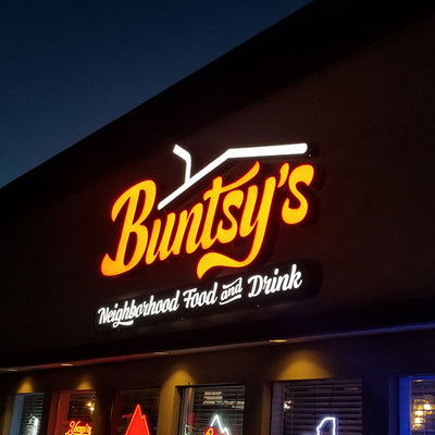 Storefront Sign Led Metal Channel Letters Illuminated Backlit Front Light 3D Logo Sinage