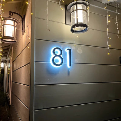 House Numbers Address Number Neon Signs Led Neon Lighting Plaque