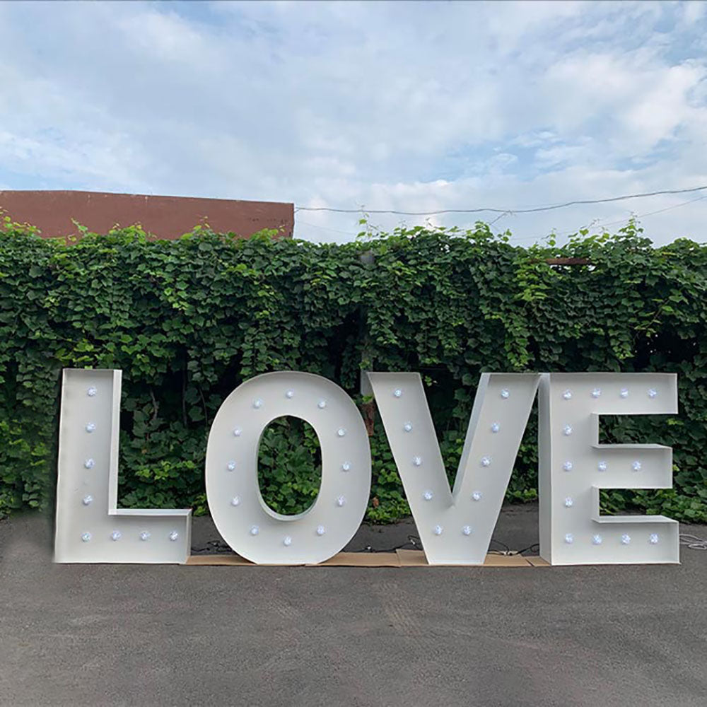 Large Metal Marquee Letters Light up Wedding Decoration Signage