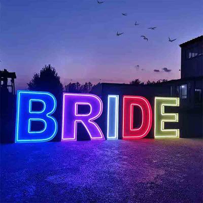 Giant Marquee Letters Neon Light Proposal Wedding Event Party Decoration