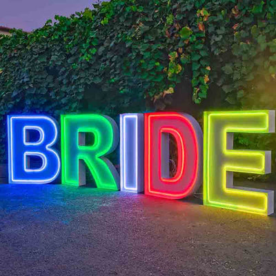 Giant Marquee Letters Neon Light Proposal Wedding Event Party Decoration