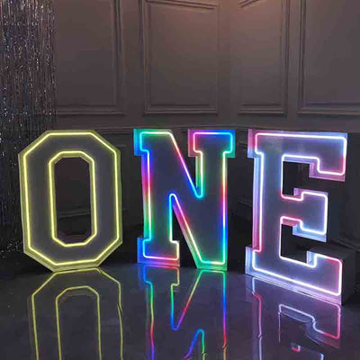 Giant Marquee Letters Neon Light Proposal Wedding Event Party Decoration