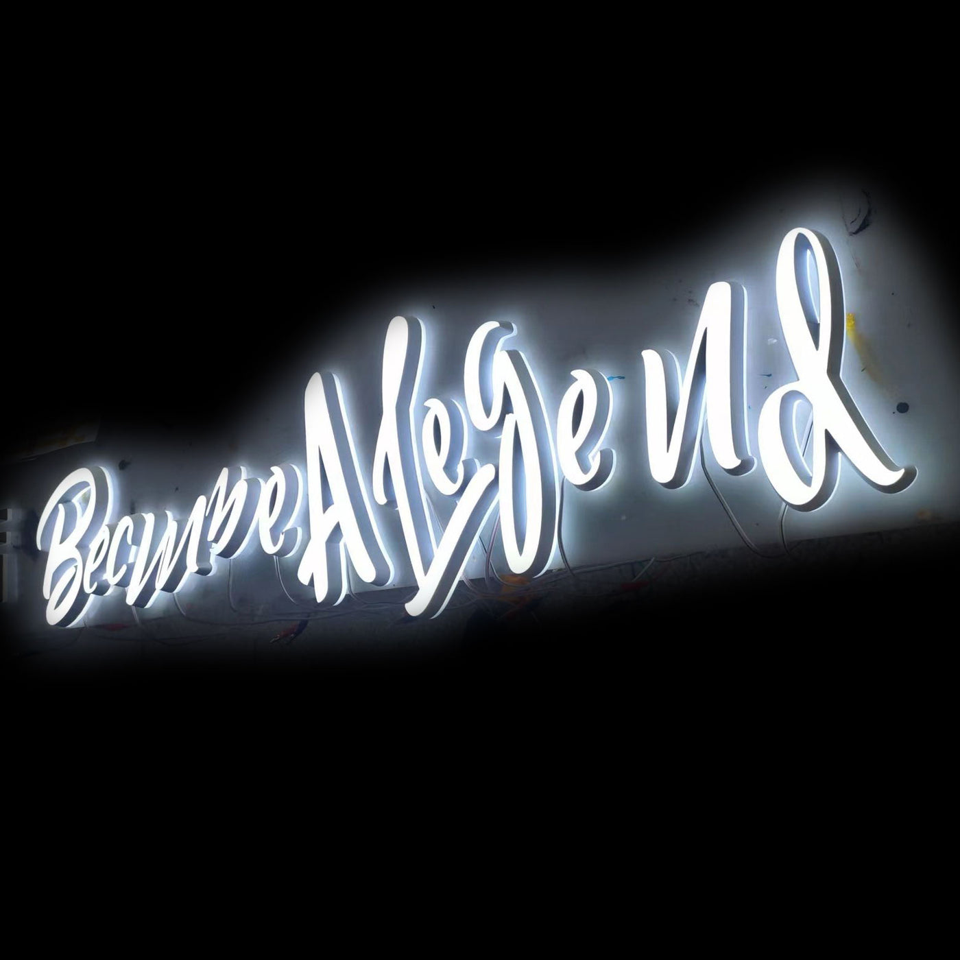 Led Illuminated Acrylic Neon Sign Wedding Name Signage