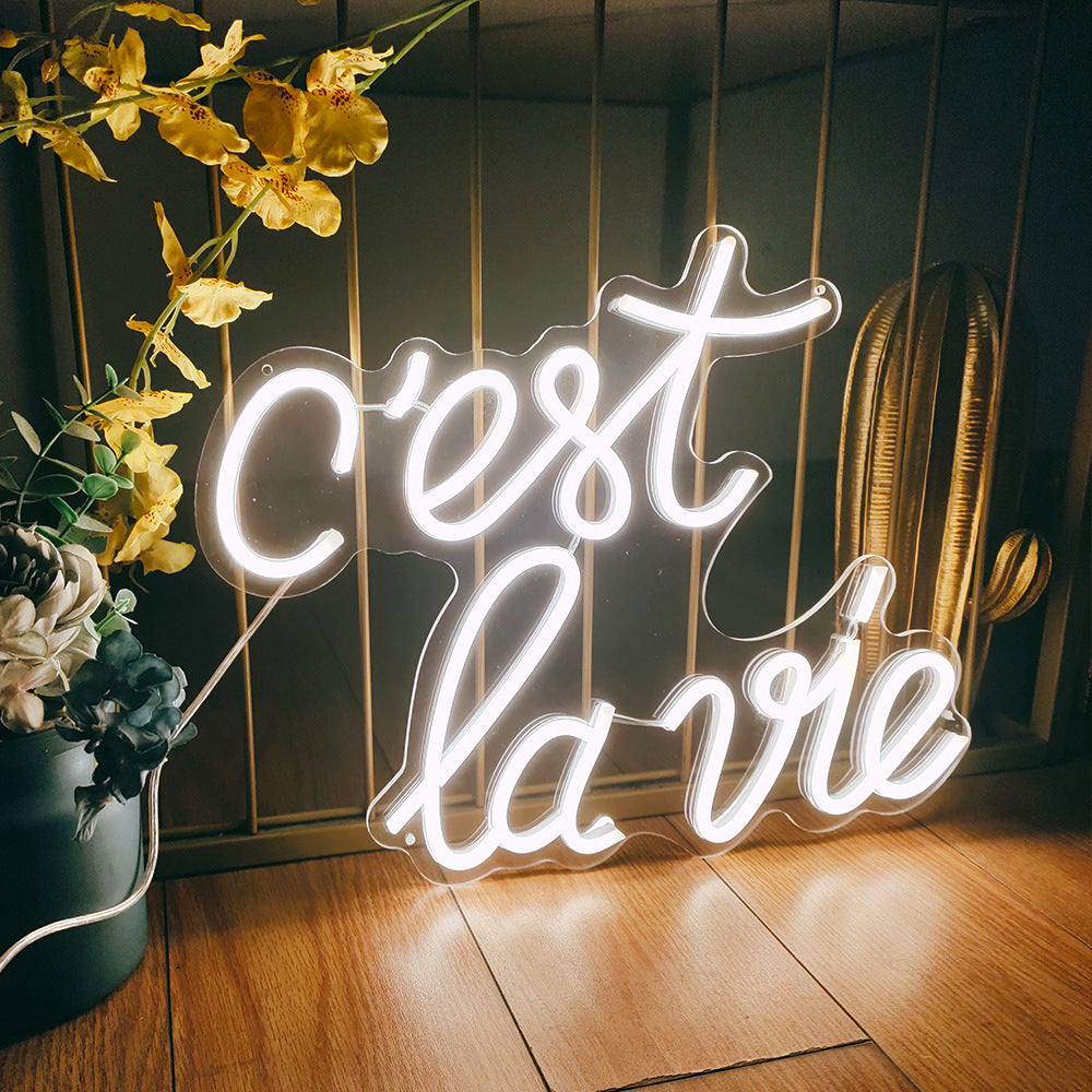 C'est la vie Neon Signs Movie Led Neon Lighting