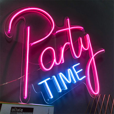 Party TIME Neon Signs Led Neon Light Party Decoration