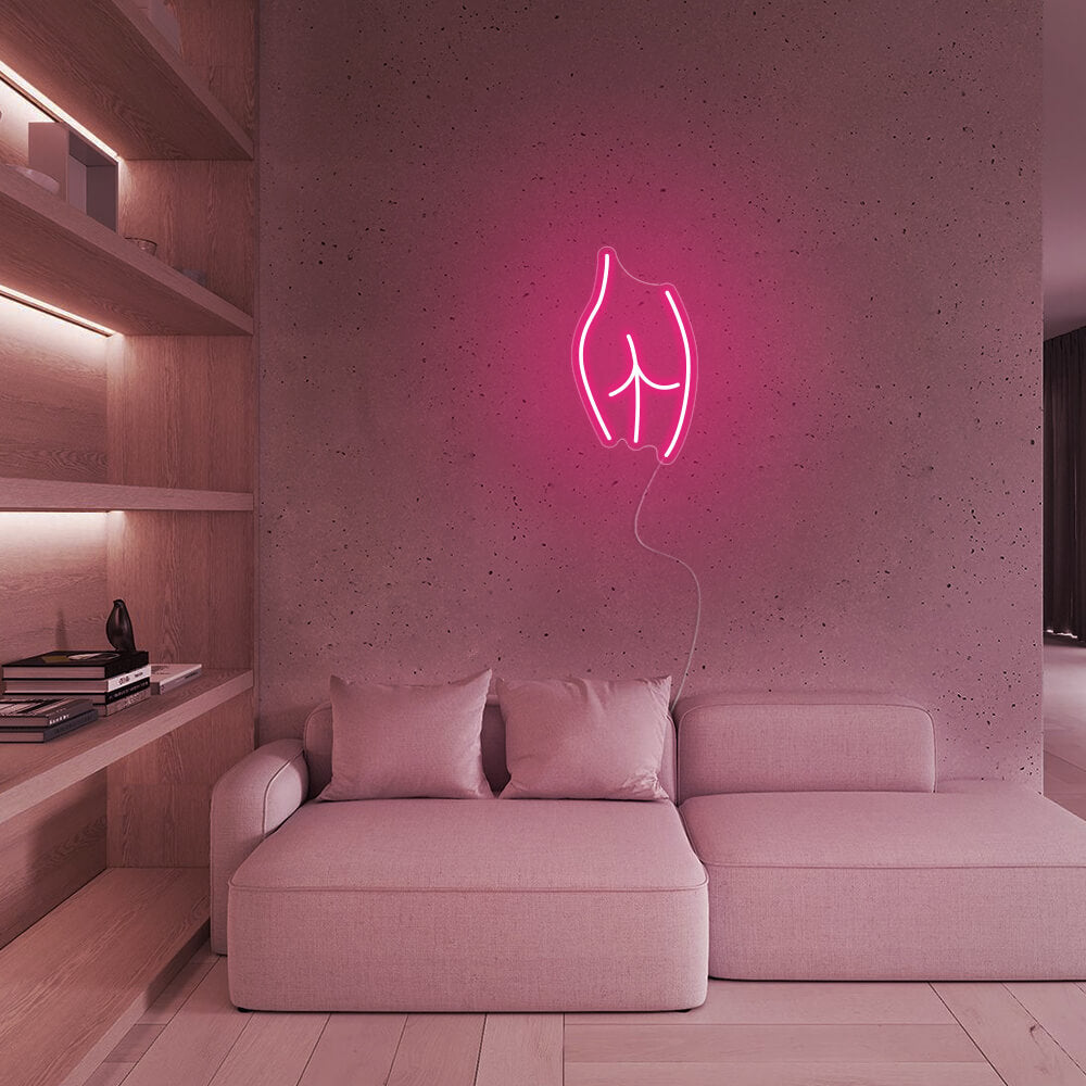 Mini Lady Buttocks LED Neon Signs Led Neon Lighting