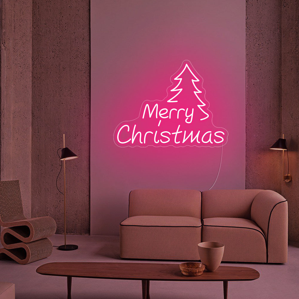 Christmas Tree Neon Signs Led Neon Lighting - Merry Christmas Neon Signs Led Neon Lighting