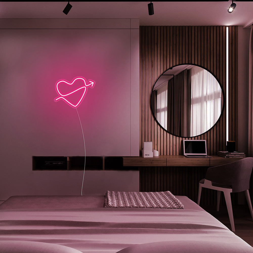 Mini Heart with Arrow LED Neon Signs Led Neon Lighting