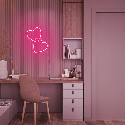 Mini Heart Lock LED Neon Signs Led Neon Lighting