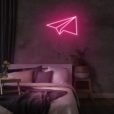 Mini Paper Plane LED Neon Signs Led Neon Lighting