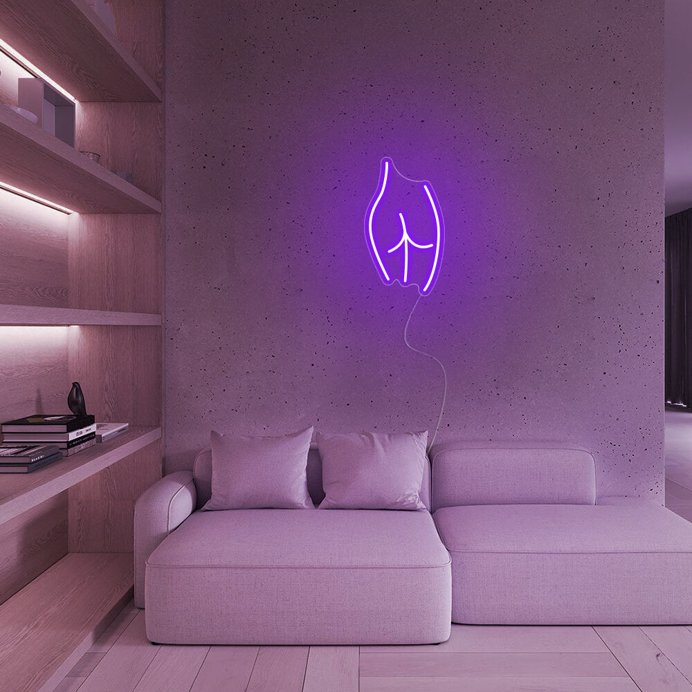 Mini Lady Buttocks LED Neon Signs Led Neon Lighting