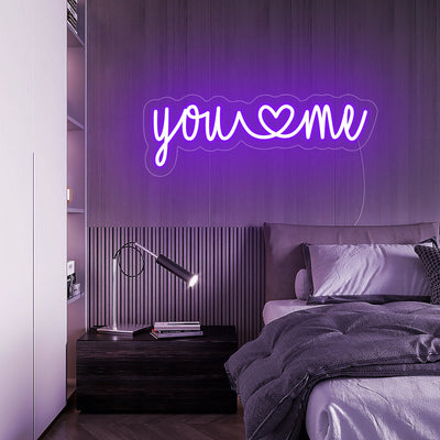 you love me Neon Signs with Love Heart Led Neon Light