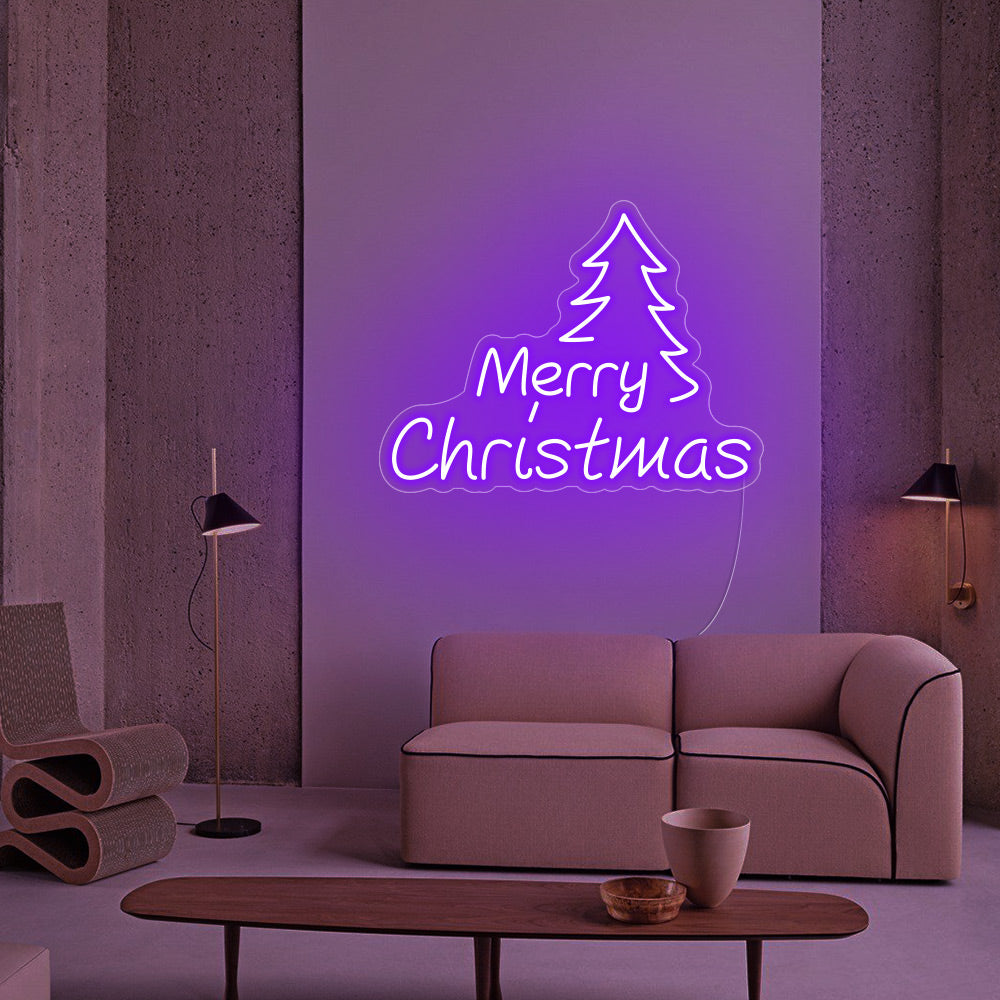 Christmas Tree Neon Signs Led Neon Lighting - Merry Christmas Neon Signs Led Neon Lighting