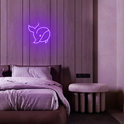 Mini Whale LED Neon Signs Led Neon Lighting
