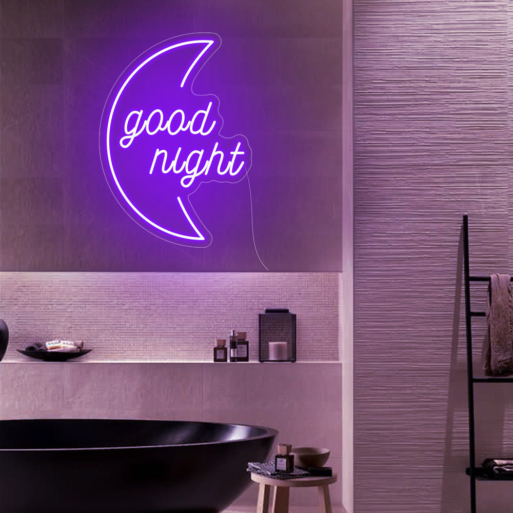 Good Night Neon Signs Led Neon Light Bedroom Wall Hanging