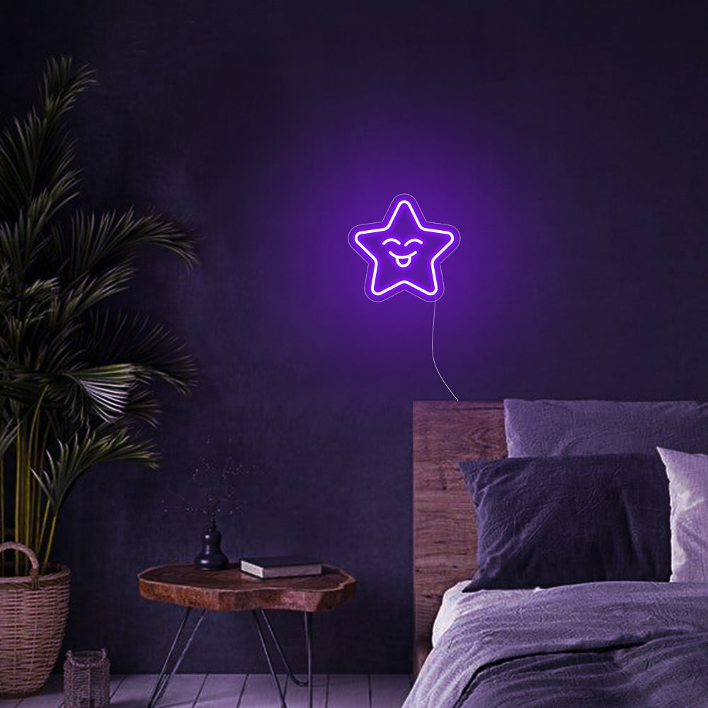 Mini Smile Star LED Neon Signs Led Neon Lighting