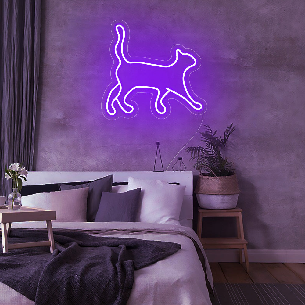 Cat Neon Signs Led Neon Light Pet Room Decoration