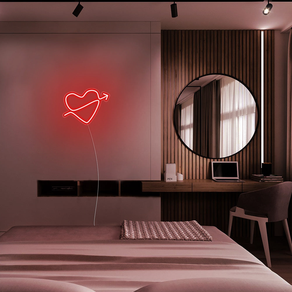 Mini Heart with Arrow LED Neon Signs Led Neon Lighting