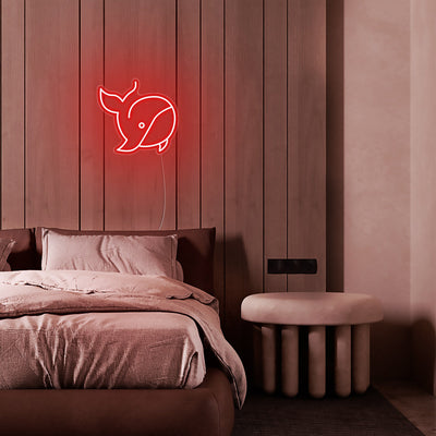 Mini Whale LED Neon Signs Led Neon Lighting