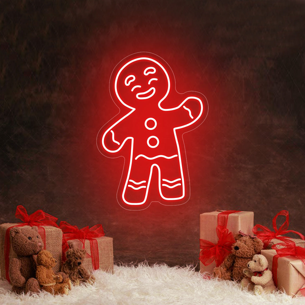 Christmas Snowman Gingerbread Man Neon Signs Led Neon Lighting