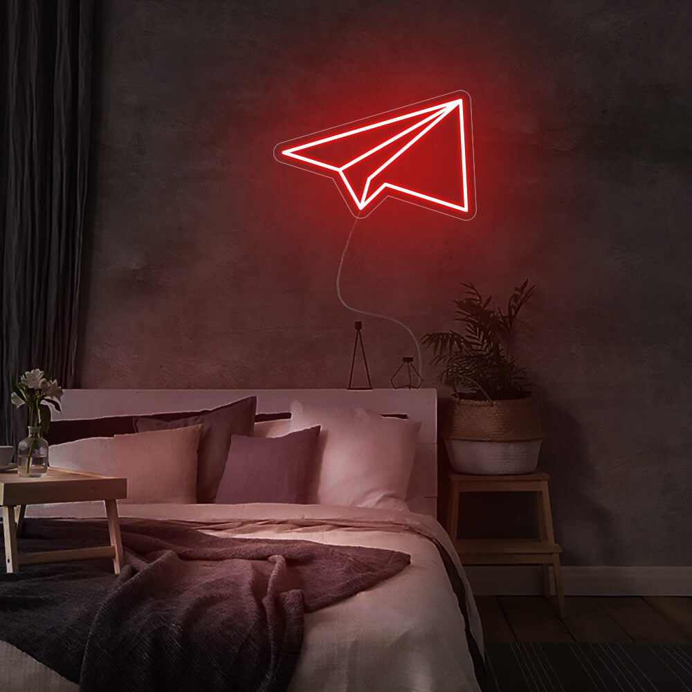 Mini Paper Plane LED Neon Signs Led Neon Lighting