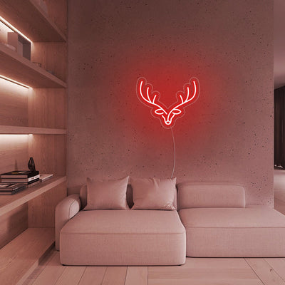 Christmas Reindeer Elk Deer Neon Signs Led Neon Lighting